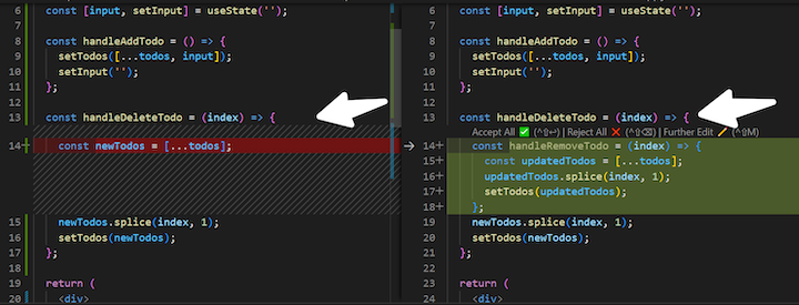 Update Function VS Code Continue