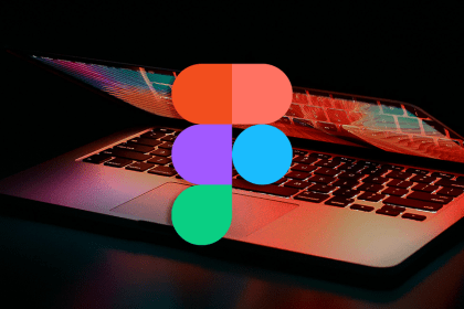Figma Logo Over Laptop