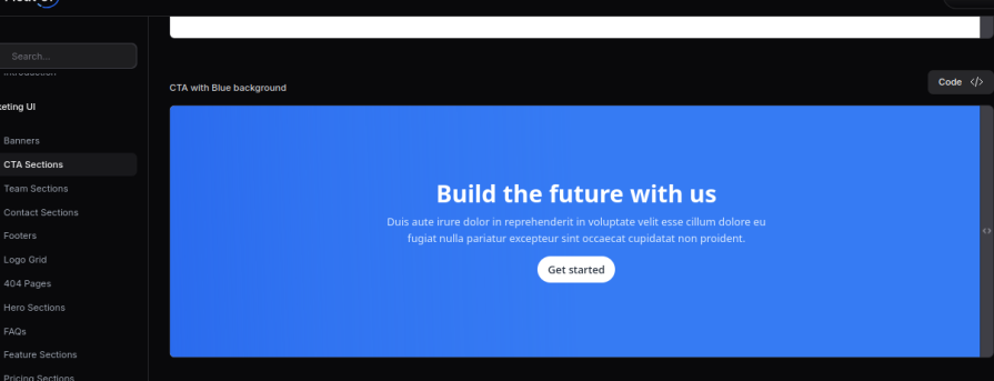 original cta section from float ui